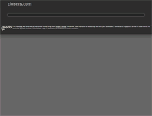 Tablet Screenshot of closers.com